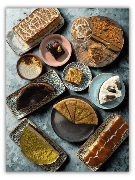 Internationale Köstlichkeiten und hausgemachte Desserts