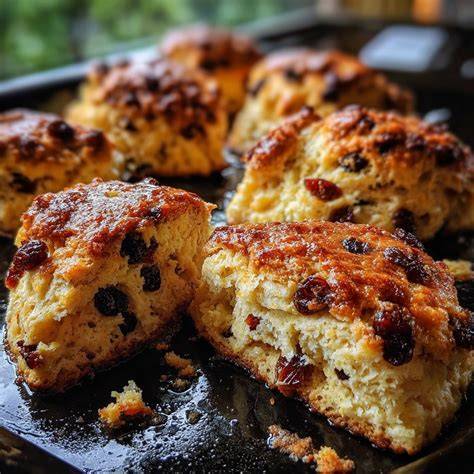 Irische Scones frisch gebacken auf einem Teller