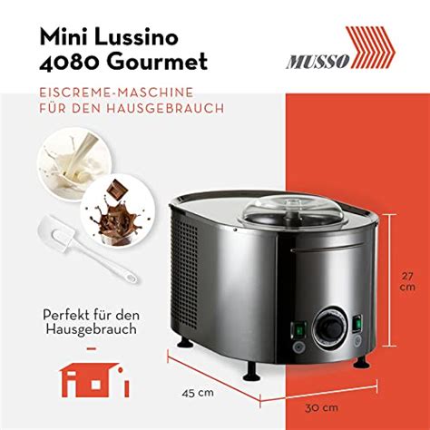 Italienische Gelato Herstellung mit der Musso Lussino Mini