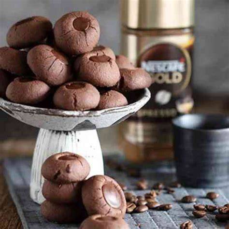 Italienische Kaffeekekse mit Schokolade
