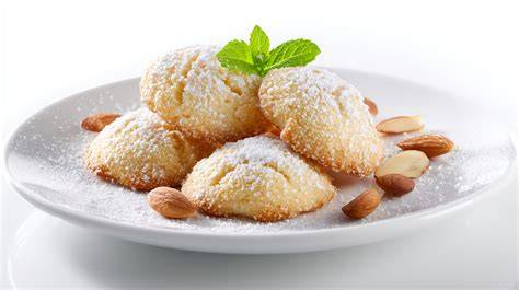 Italienische Mandelplätzchen auf Backblech