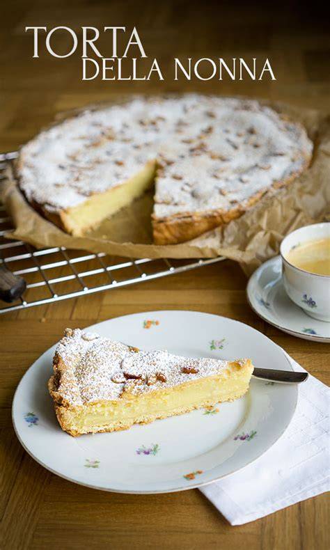 Italienische vegane Torta della Nonna Schritt-für-Schritt