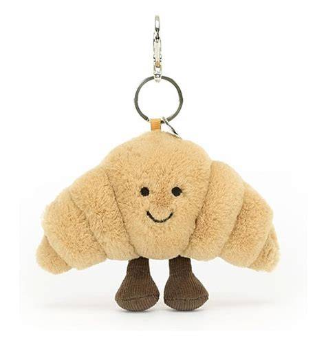 Jellycat Croissant Schlüsselanhänger Nahaufnahme