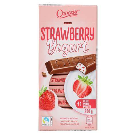 Joghurette-Eis, Erdbeeren, Zutaten, Schokoriegel