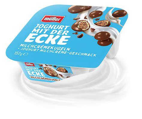 Joghurt mit der Ecke Fußballkeks Verpackung