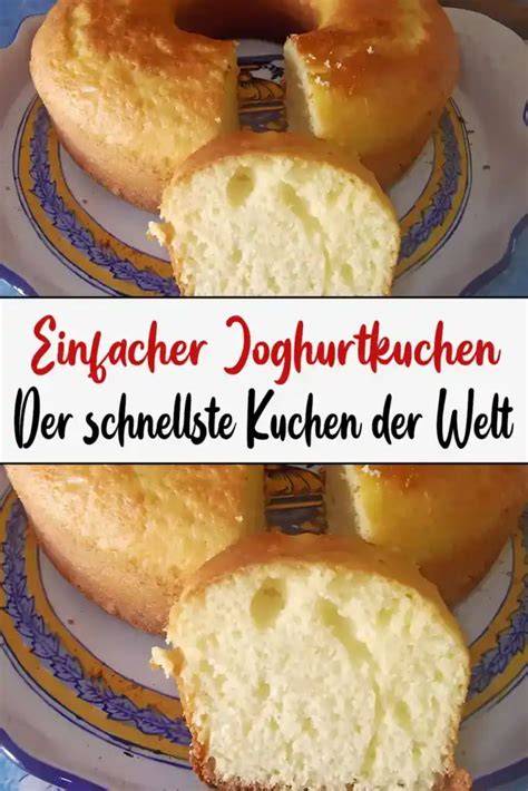 Joghurtkuchen in der Backform