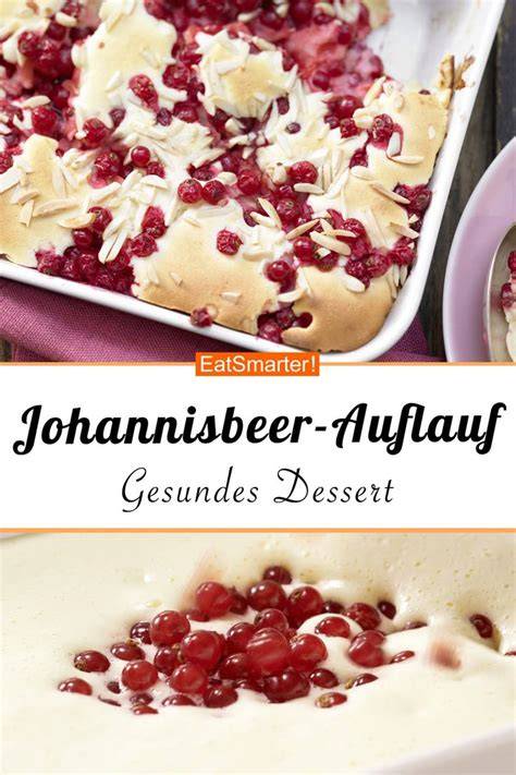 Johannisbeer-Auflauf in Auflaufform mit Orangendekor