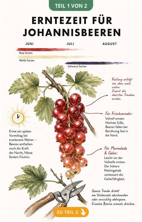 Johannisbeeren vom Strauch: Erntezeit ist von Juni bis August