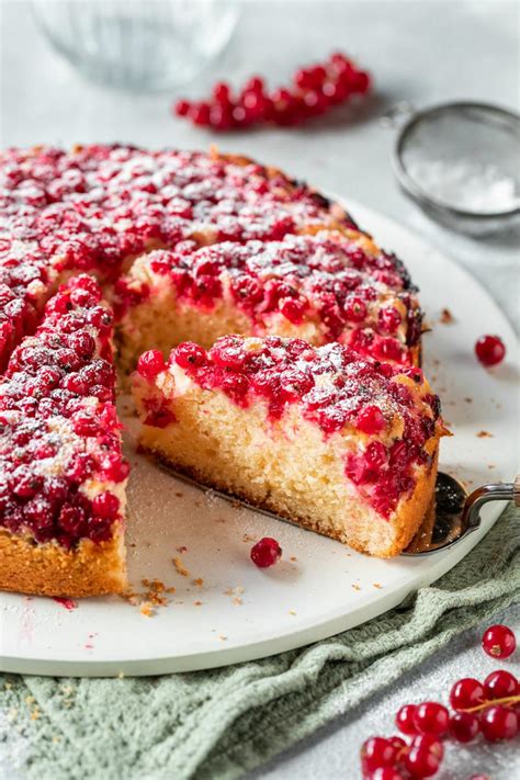 Johannisbeerkuchen in Tarteform