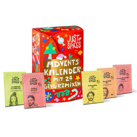 Just Spices Gewürz-Adventskalender - Probierpäckchen und Rezeptkarten