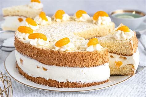 Käse-Sahne-Füllung mit Mandarinen