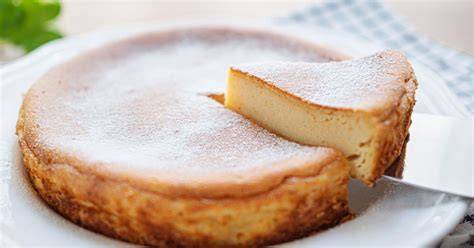 Käsekuchen im Backofen mit Wasserbad