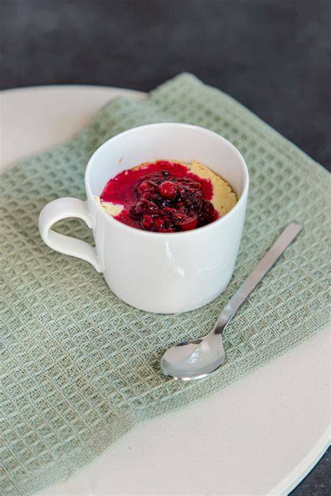 Käsekuchen in einer Tasse, Zutaten, Mikrowelle