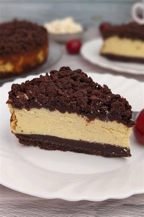 Käsekuchen mit Schokostreuseln vorm Backen