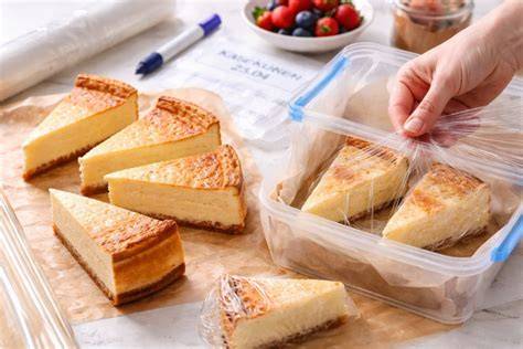 Käsekuchen richtig schneiden und servieren