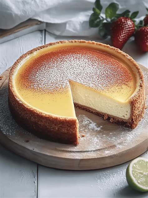 Käsekuchen während der Backzeit - leicht aufgegangen