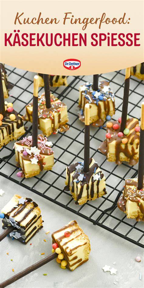 Käsekuchen-Stäbchenprobe