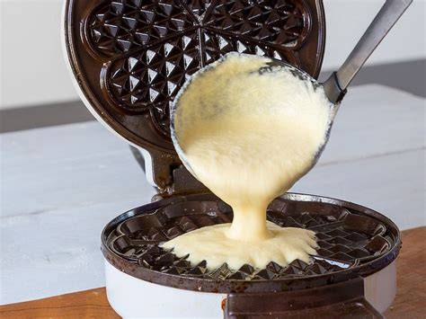 Käsekuchenwaffeln im Waffeleisen