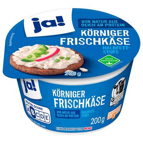 Körniger Frischkäse für verschiedene Kuchen und Cheesecakes