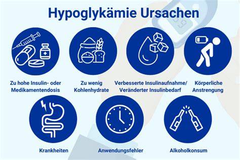 Körperliche Symptome einer Hypoglykämie