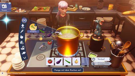 Küchenutensilien und Rezepte in Dreamlight Valley