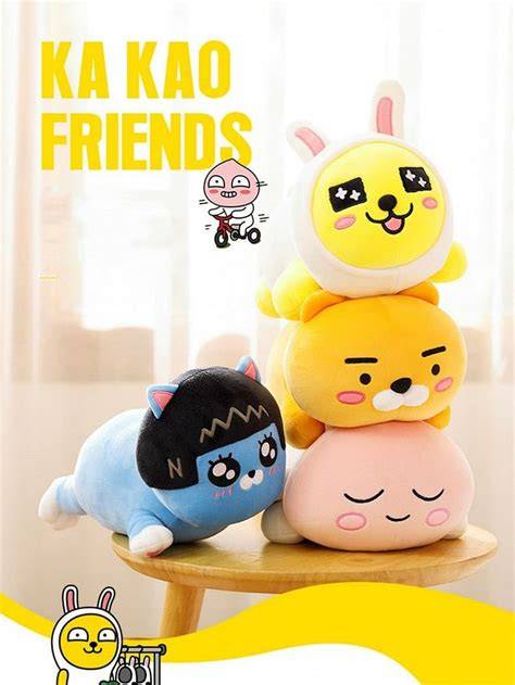 Kühlschrank-Design: Kakao Friends Motive (Ryan, Apeach, Muzi & Con) auf einem Mini-Kühlschrank