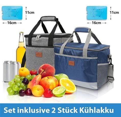 Kühltasche mit Kühlakkus und eingepackten Tafeln