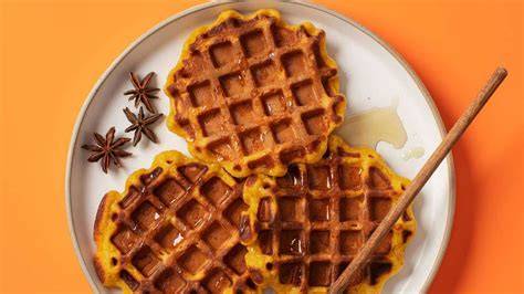 Kürbis und Waffeleisen