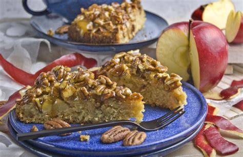 Kürbis-Karamell-Kuchen mit Pekannüssen