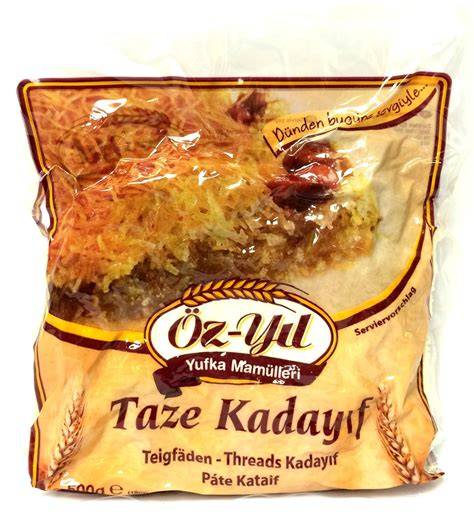 Kadayif-Teigfäden (Engelshaar) und 100% Pistazienmark