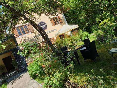 Kaffeegarten der Confiserie Caramel in Wolfratshausen