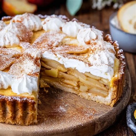 Kaffeetafel mit Apfel‑Schmand‑Torte