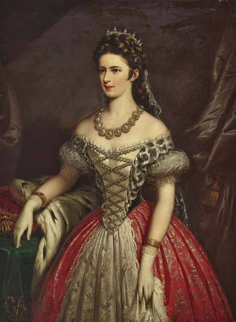 Kaiserin Elisabeth Porträt und Hoftisch