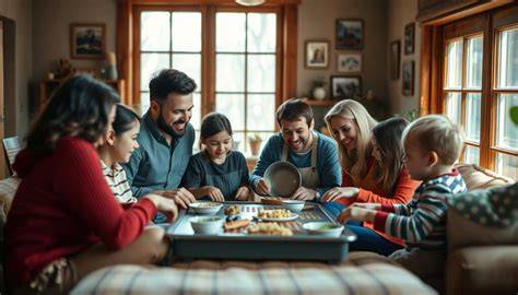 Kakao-Abendritual mit Familie