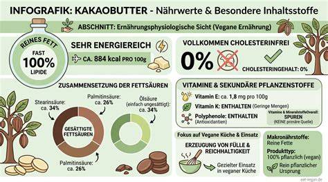 Kakaobutter Inhaltsstoffe: Vitamine und Fettsäuren