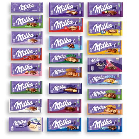 Kakaogehaltsvergleich von Milka-Sorten