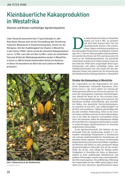 Kakaoproduktion: Kleinbauern und Marktmacht in Westafrika