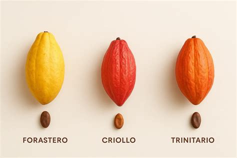 Kakaosorten Criollo Forastero Trinitario Vergleich