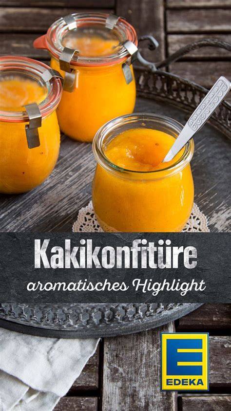 Kaki-Orangen-Konfitüre im Topf