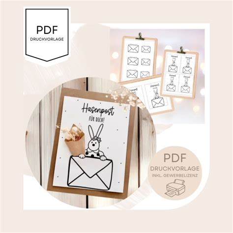 Kalligrafie-Anhänger für Geschenktüten zum Ausdrucken