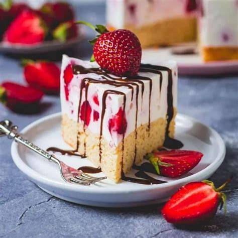 Kalorienarmer Erdbeer-Quark-Kuchen