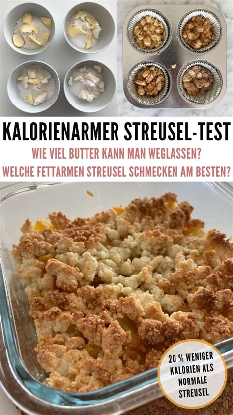 Kalorienvergleich: herkömmliche vs. kalorienarme Streusel