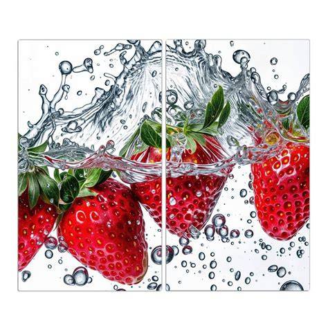 Kaltansatz: Erdbeeren, Zitronensäure, Wasser im Glas - 24-Stunden-Mazeration