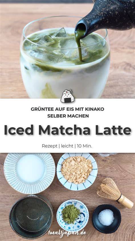 Kalter Latte auf Eis mit Sirup