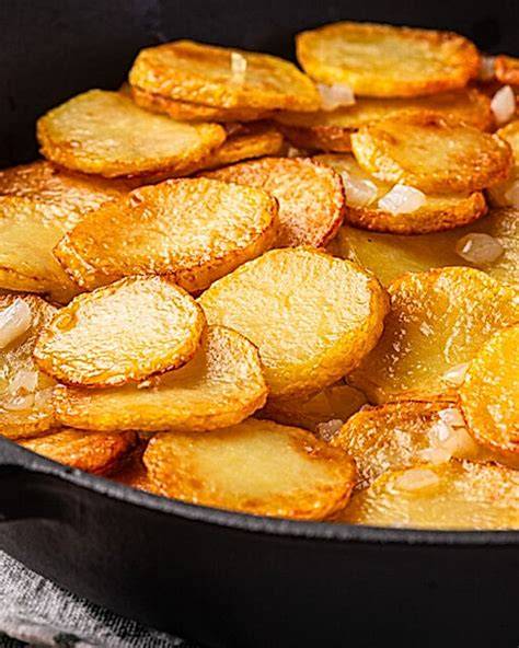 Karamellisierte Bratkartoffeln mit Zucker