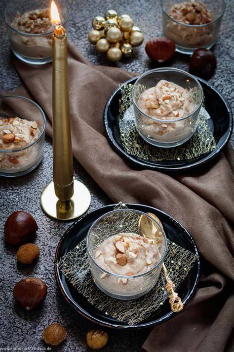 Karamellisierte Maronen als festliches Dessert