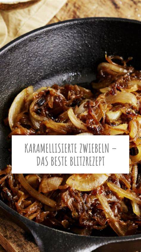 Karamellisierte Zwiebeln in der Pfanne