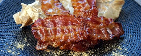 Karamellisierter Bacon auf Eis