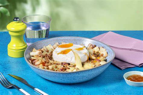 Karamellisierter Camembert mit Apfelspalten