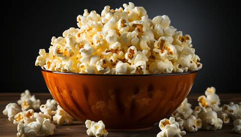 Karamellisiertes Popcorn in großer Schüssel